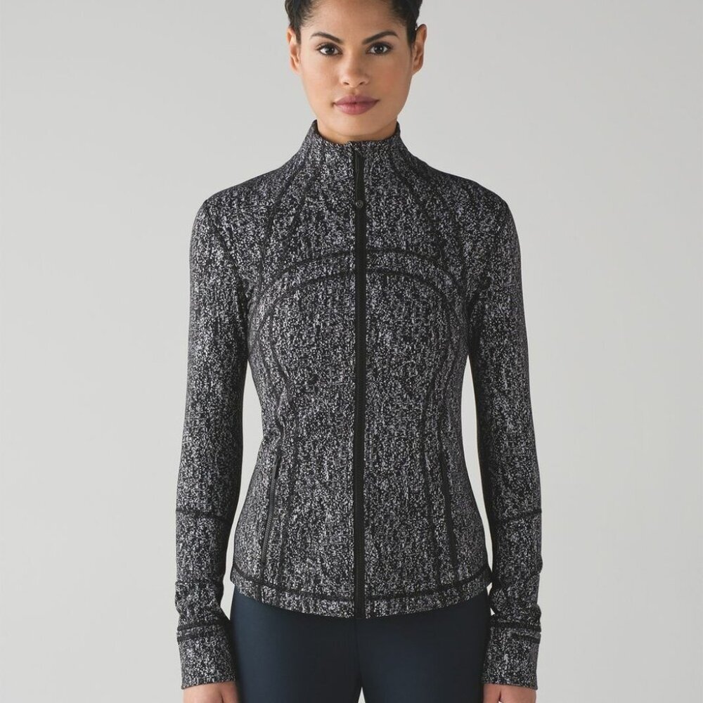 Lululemon women's Define jacket 4 black white